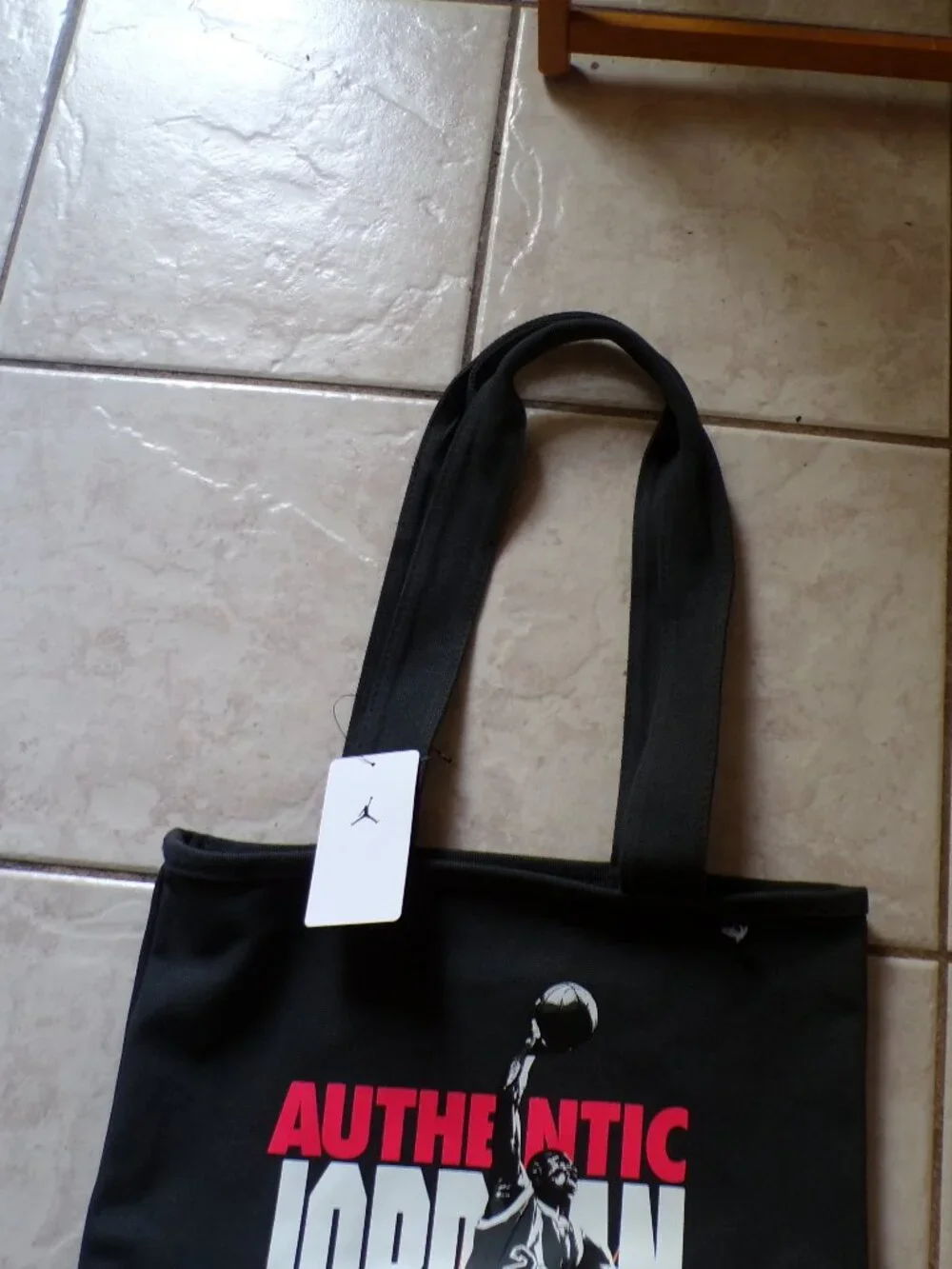 Authentic JORDAN World Wide 100% Cotton Canvas Bag New